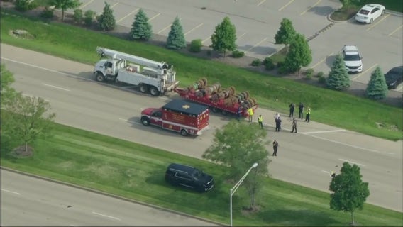 Man in critical condition after being struck by utility truck in West Chicago