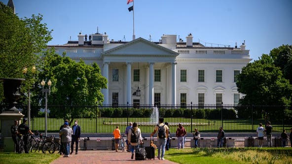 Car crash into White House security barrier leaves one dead