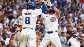 Dansby Swanson gets 4 hits as the surging Chicago Cubs beat the Washington Nationals 14-1