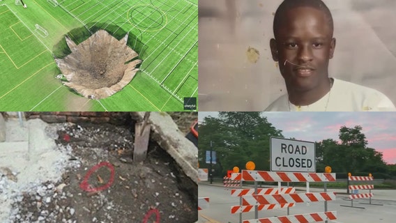 Bones found in Bronzeville • Massive sinkhole on soccer field • Carol Stream officers won't face charges