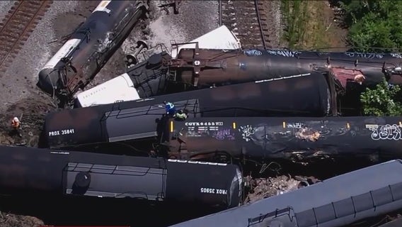 Freight train derails in Matteson, forcing nearby residents to temporarily evacuate