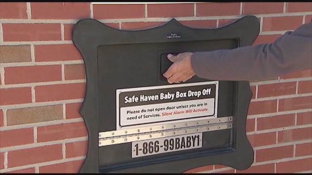 Highland Fire Department installs Indiana's 129th Safe Haven Baby Box