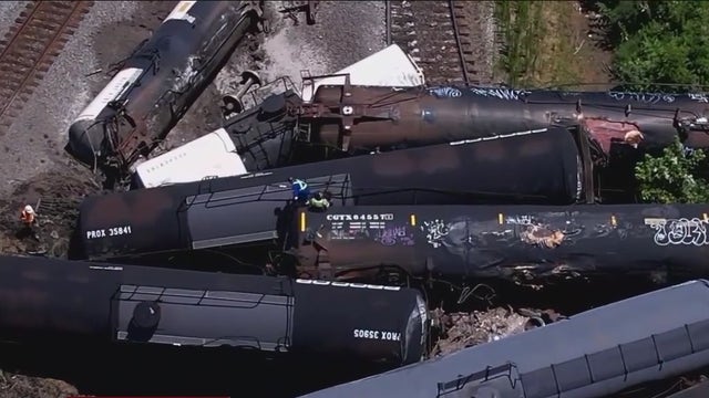 Freight train derails in Matteson, forcing nearby residents to temporarily evacuate