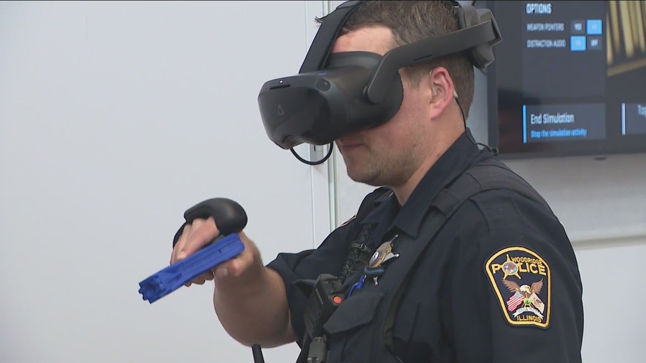 Woodridge Police Use New VR Technology for De-escalation and Use of Force Training