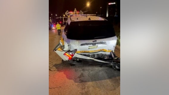 Illinois State trooper injured in crash on Bishop Ford Expressway