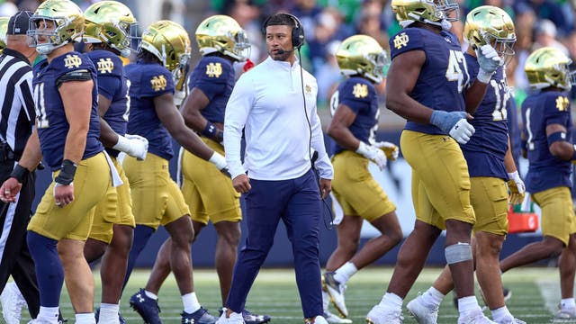 Notre Dame denies battery allegations against football coach Marcus Freeman at son's wrestling meet