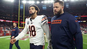 What's Caleb Williams status' after he tweaked his ankle at end of Chicago Bears loss?