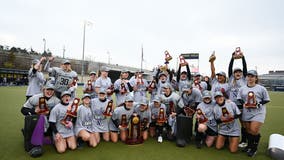 Northwestern women blank Saint Joseph’s 5-0 to win second national championship in field hockey