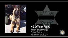 Illinois State Police K9 Officer Riggs dies after cardiac event