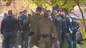 Suspect found dead after woman fatally stabbed, off-duty cop grazed by gunfire in Portage Park