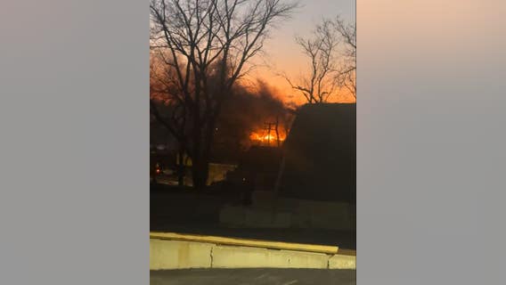 Massive fire reported at Elgin homeless encampment, no injuries