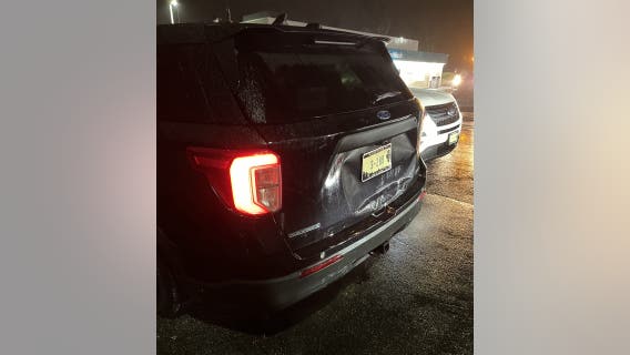 Illinois State Police squad car struck in Downers Grove