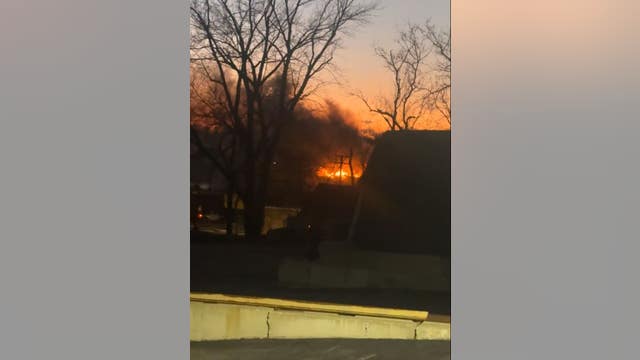 Massive fire reported at Elgin homeless encampment, no injuries