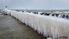 PHOTOS: Shelf ice forms on Lake Michigan amid cold snap