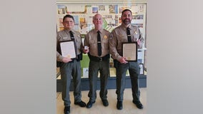 Illinois officers honored for saving lost man in woods during freezing temps