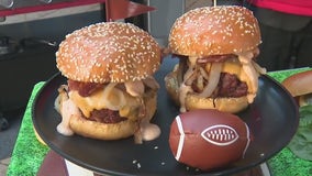 Weber shares game-day recipe for All-American Bacon & Onion Cheeseburgers