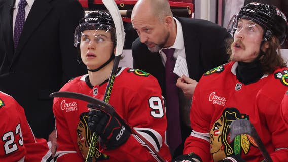 Blackhawks GM Kyle Davidson thinks help is on the way as the NHL team continues to struggle