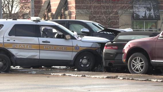 ISP trooper among 3 hurt after crash in Chicago’s northwest suburbs