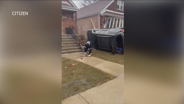 Car slams into home on Chicago's Southwest Side, residents say