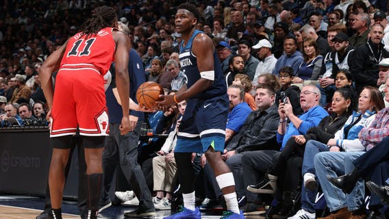 Edwards scores 49 to lead Wolves over short-handed Bulls 127-108