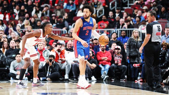Pistons set franchise record with 42-point halftime lead in 132-92 romp over Bulls