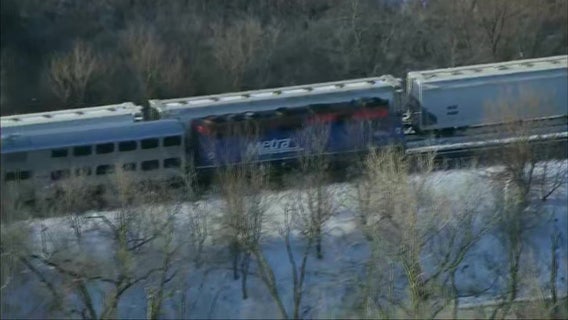 Metra UP-W train strikes pedestrian near Winfield