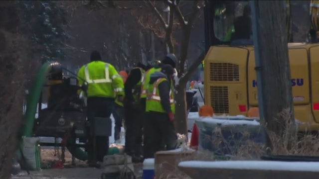 Crews continue to repair Skokie water main break, water pressure expected to improve