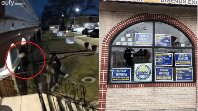 Video shows suspect throw brick through Cicero Town President candidate's window