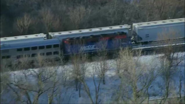 Metra UP-W train strikes pedestrian near Winfield