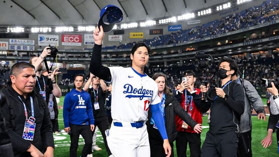 Ohtani hits solo HR in return to Japan, leading Dodgers to 6-3 win over Cubs