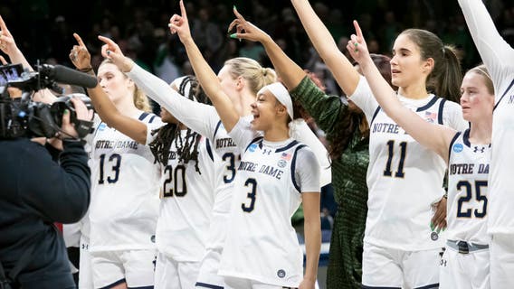 March Madness: Hannah Hidalgo scores 21 as No. 3 seed Notre Dame routs Michigan 76-55 in 2nd round