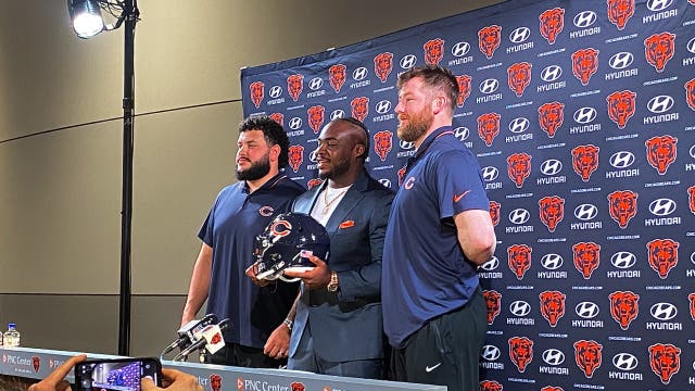 Takeaways from Ben Johnson and Ryan Poles as the Chicago Bears introduced 3 additions Wednesday