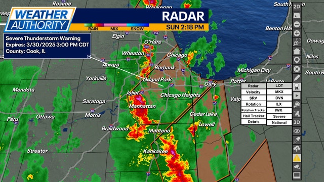 Live updates: Tracking severe weather passing through Chicago area