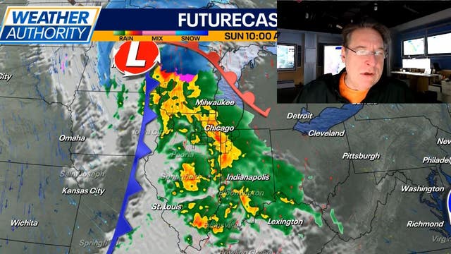 Chicago weather: Cloudy overnight, showers on Sunday