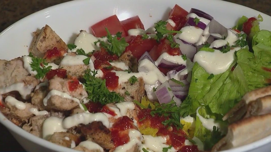 Cooking with Fire: Chicken pita bowls with the Glenview Fire Department