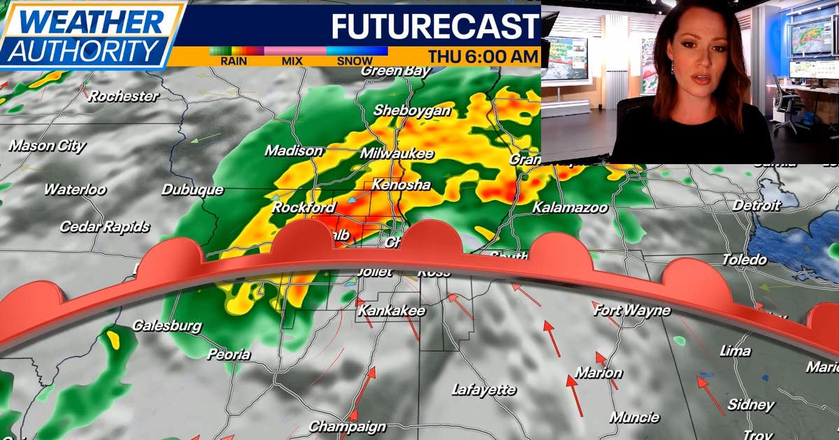 Chicago weather: Several rounds of rain expected between tonight and ...