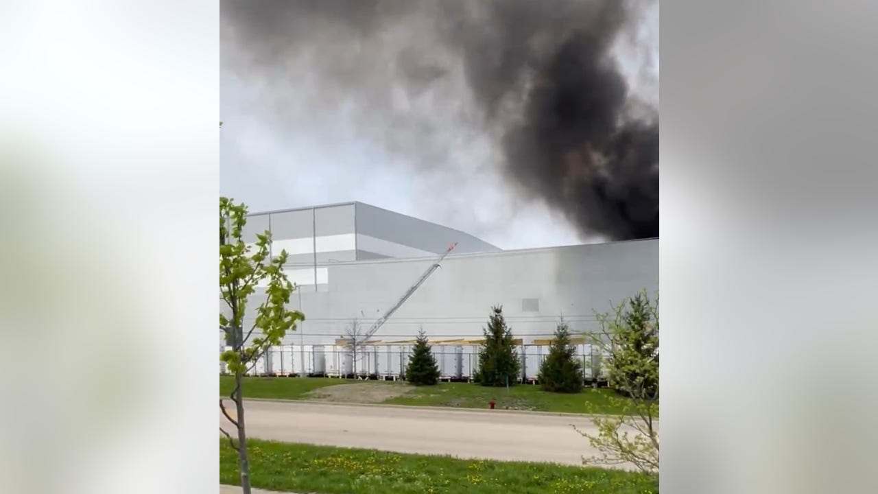 Massive Roof Fire at Joliet IKEA Distribution Center Injures 1 Firefighter