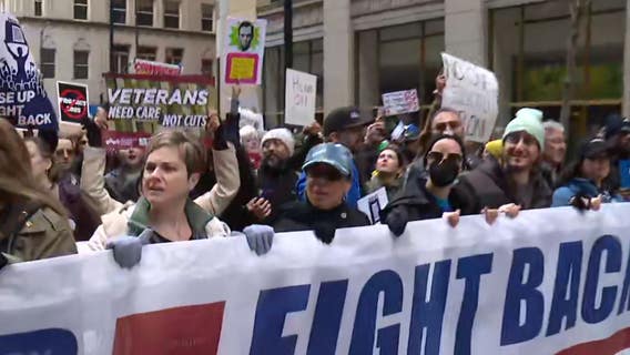 Chicago protest draws thousands in nationwide push against Trump, Musk policies