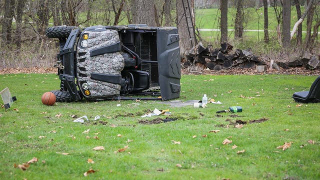 Man pinned, 2 kids hurt in Cary UTV rollover, officials say