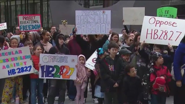 Illinois homeschool bill sparks controversy, parents rally in protest
