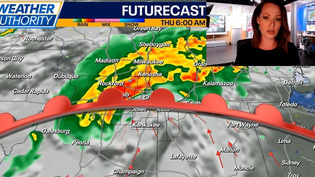 Chicago weather: Several rounds of rain expected between tonight and Friday