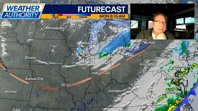 Chicago weather: Pleasant Sunday, light snow showers Monday