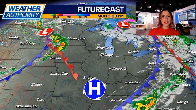 Chicago weather: Gusty start to workweek, then warm temps, rain chances on the way