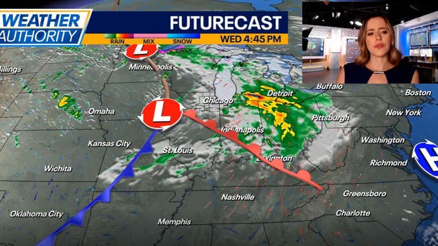 Chicago weather: Sunshine, chilly temps, then rain and snow possible Wednesday