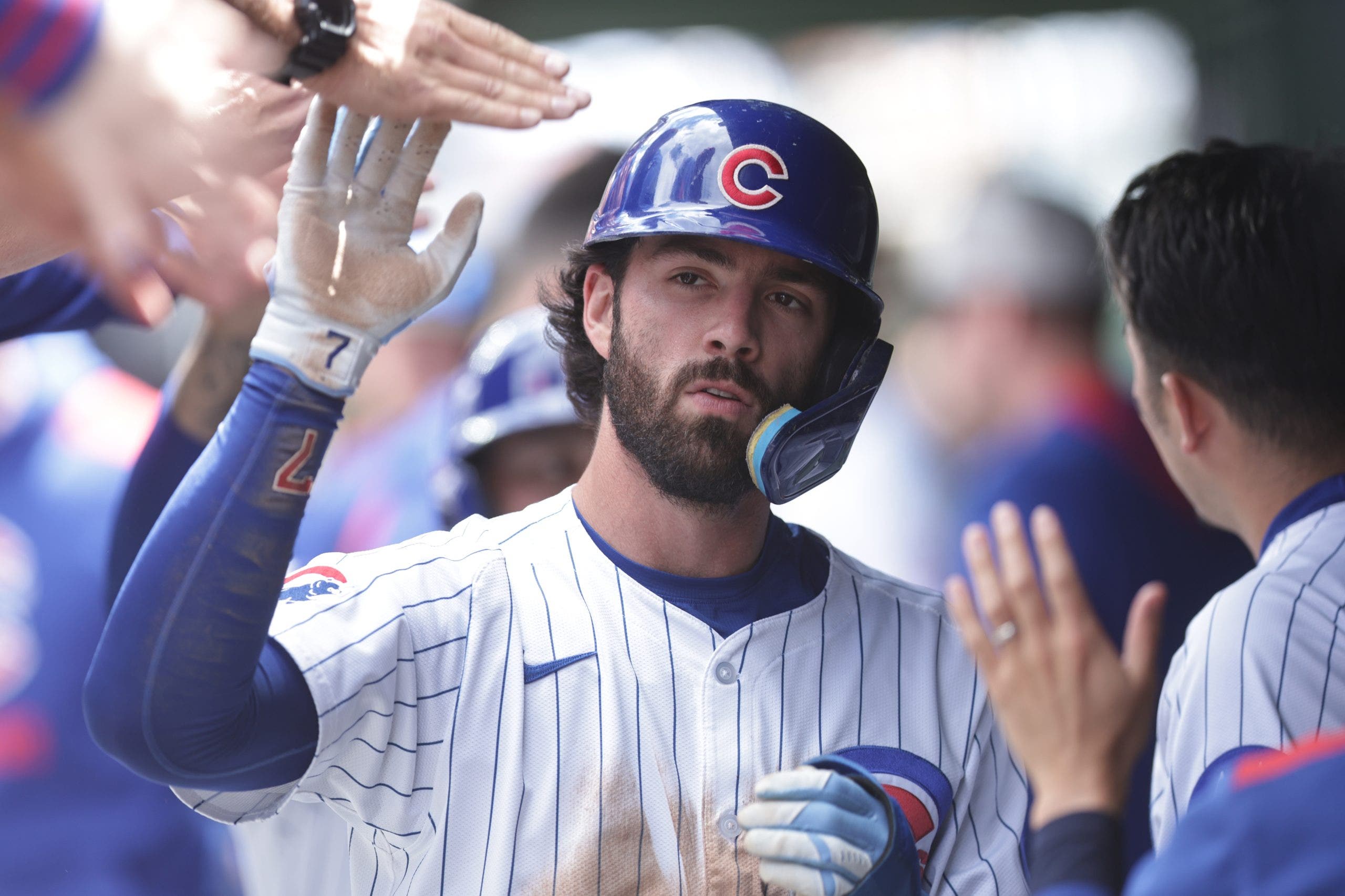 Dansby Swanson has 3 homers and 8 RBIs as the Cubs pound the Padres 23-3