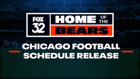FOX 32's Chicago Football Schedule Release show, analyzing the Chicago Bears 2025 schedule