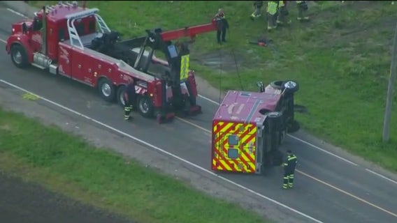 Ambulance crash in Minooka sends 5 to hospital, authorities say