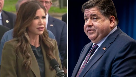 Noem slams Illinois' sanctuary policies in Springfield, Pritzker fires back