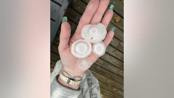 IN PHOTOS: Severe storms bring large hail, strong winds to Chicago area