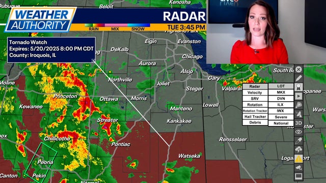 Chicago severe weather threat: Scattered storms sweeping through suburbs